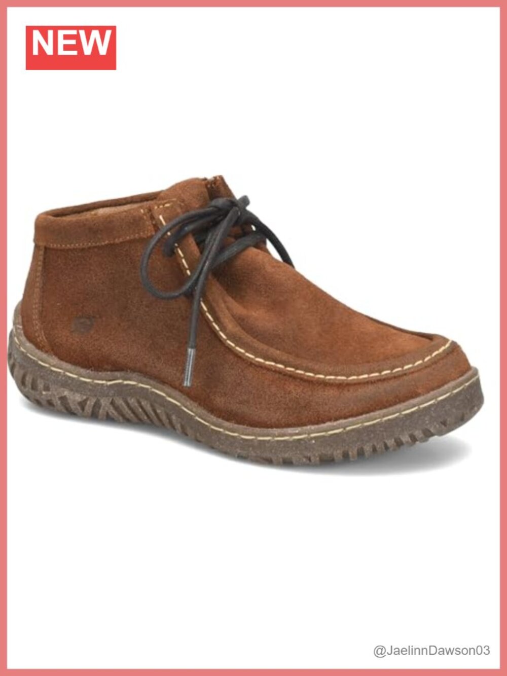 Born B's Ankle Boots Suede Chukka Lace-Up Moc Toe